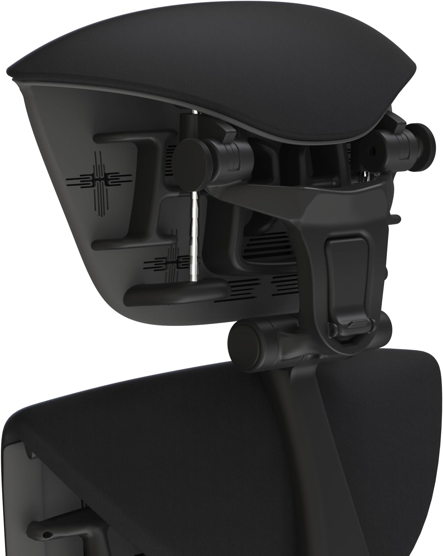 Embody Headrest Compatible with Herman Miller Embody Chair (Black Rythem Fabric/Gaphite Frame)