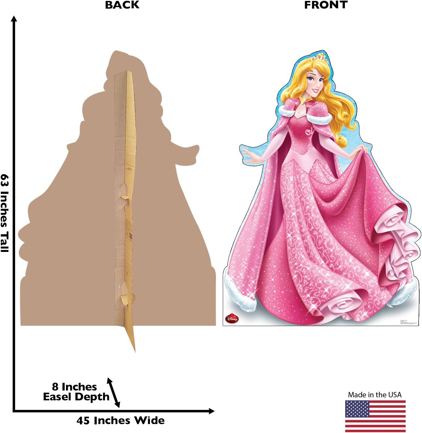 Cardboard People Holiday Aurora Life Size Cardboard Cutout Standup - Disney Holiday Collection
