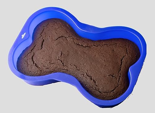 Molde para tarta de huesos de perro, 7.0 x 10.0in, azul para Petaversary (TM)