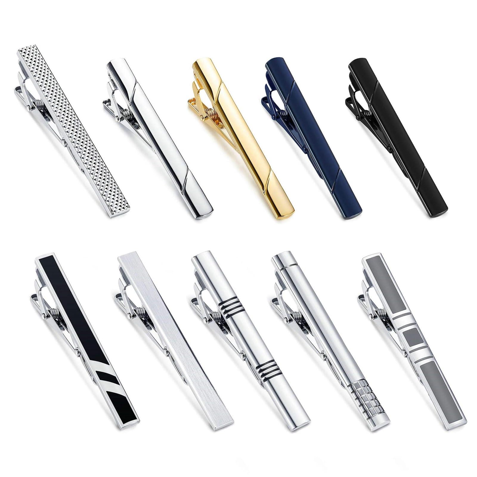 Herren Krawattenklammer Edelstahl Business Kragenclip