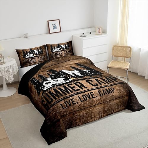 Miniatura 224 de Castle Fairy Juego de edredón de Halloween tamaño individual, juego de ropa de cama con estampado de animales de murciélagos negros para niños