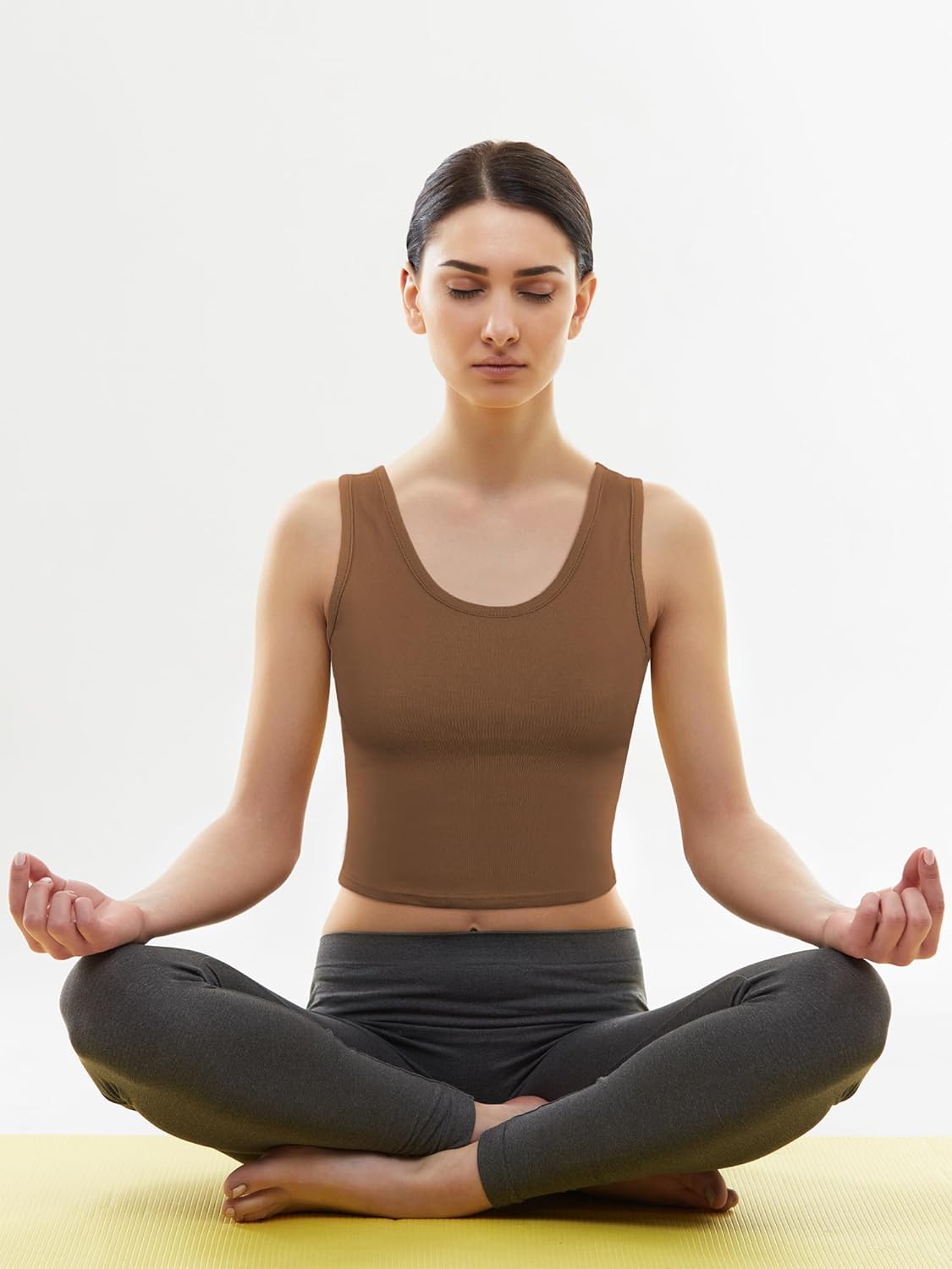 Geyoga 8 Pieces Women's Crop Tank Tops Sleeveless Crop Cami Tops Basic Cropped Tank for Yoga Workout Sports - Image 4