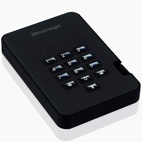 Miniatura 6 de iStorage diskAshur2 HDD 1 TB  Disco duro portátil seguro  Protección con contraseña  Polvo y resistente al agua  Cifrado de hardware