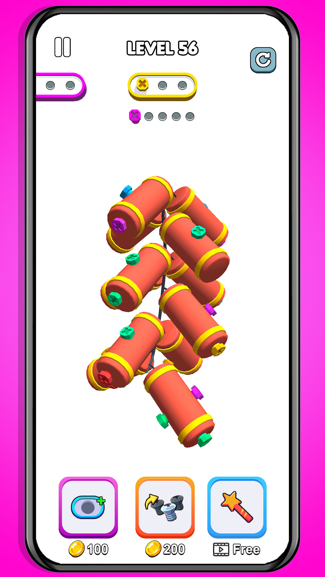 Screw Master 3D Pin Jam Puzzle: Nuts and Bolts Sort Challenge Tap Away ...