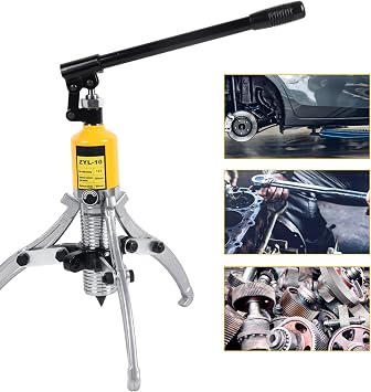 Doppy 10 Ton Hydraulic Gear Puller, Adjustable 2 or 3 Jaws Bearing Hub Separator, for Pulling Hubs, Gears, Bearings, Hydraulic Puller Separator Tool Set