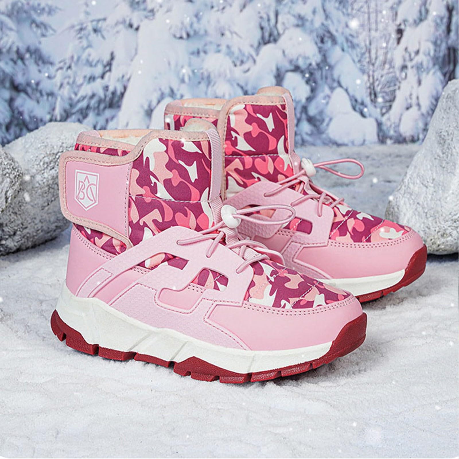 OBiQuzz Stivali da neve per bambini da 5 mesi con stivali da neve in cotone
