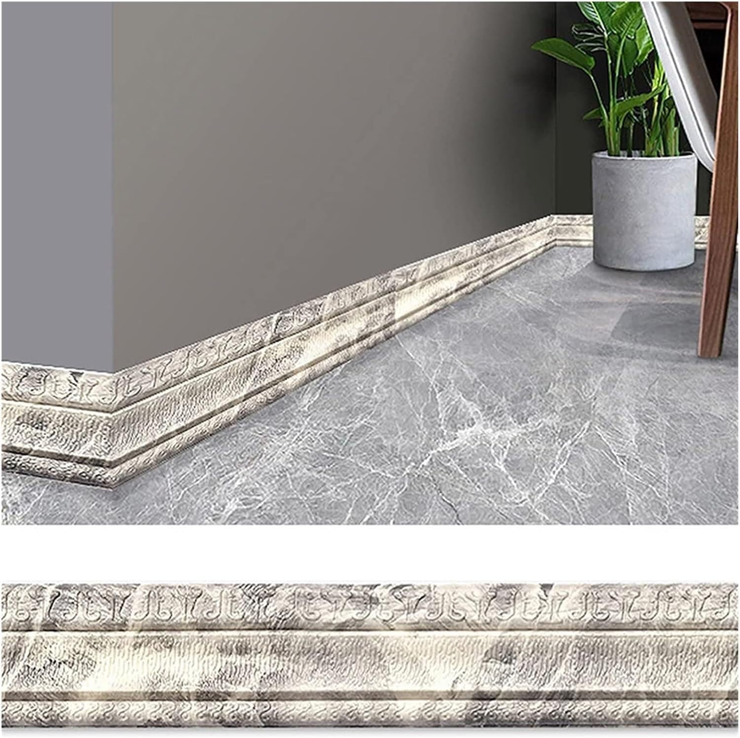 k3Mq9Rw Self Adhesive Corner Protectors Foam Wall Skirting Board Stickers, Self-adhesive Skirting Board Corner Wallpaper Trims