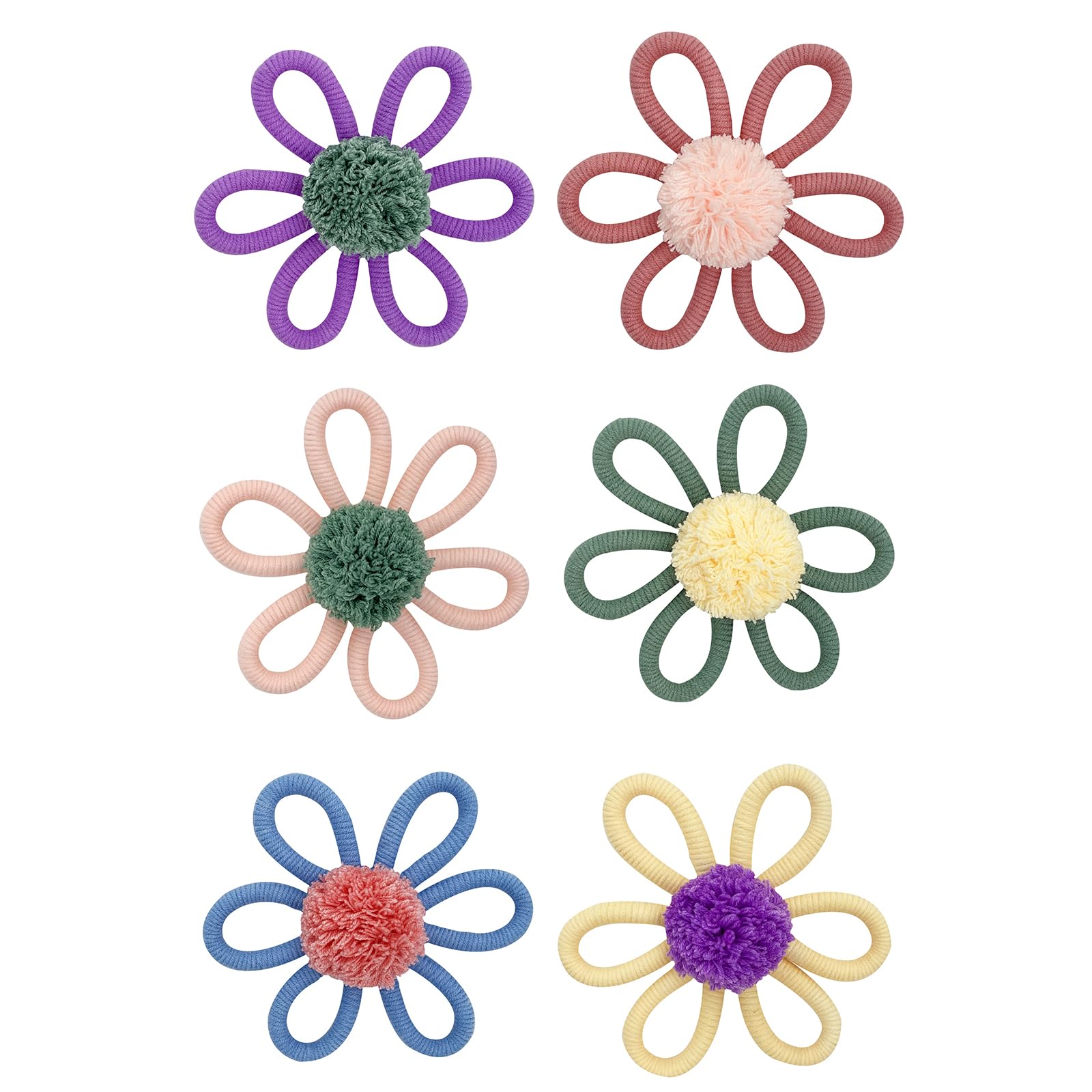 Kalttoy 6pieces Kids Room Decorative Cotton Kids Room Flower Wall Hanging, Tapestry Housewarming Wall Hanging