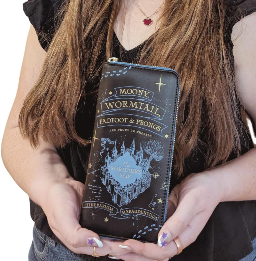 Loungefly Harry Potter Marauders Map Wallet – Moony, Wormtail, Padfoot & Prongs Midnight Edition - Image 8