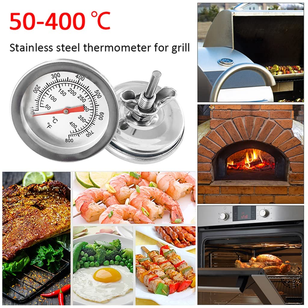 High Temperature Resistant Oven Thermometers Barbecue BBQ Pit Grill Gauge