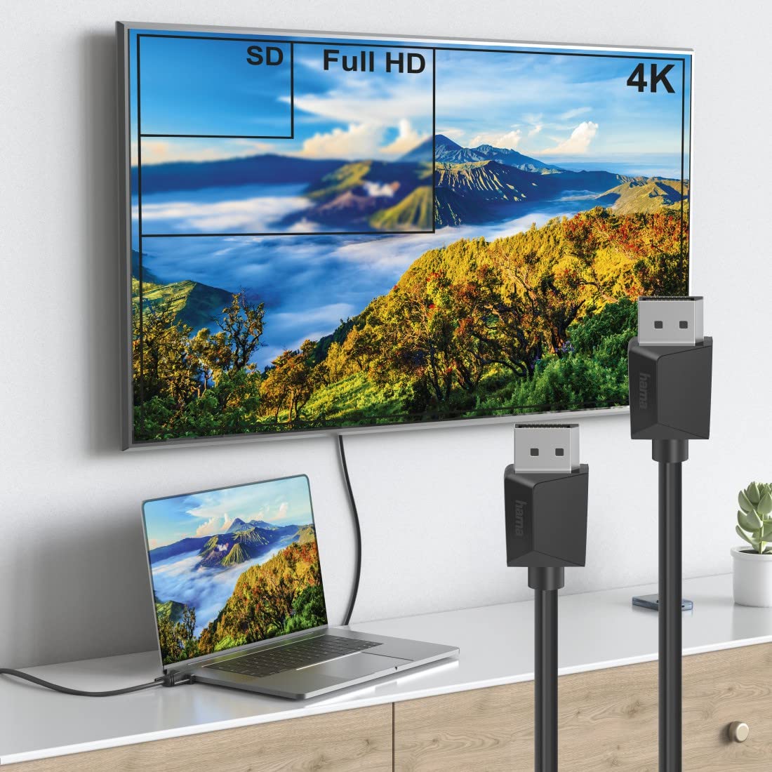 Usb-C Cavo Per Porta Display, 4K 60HZ 2M, Convertitore Da , Conver - Foto 3