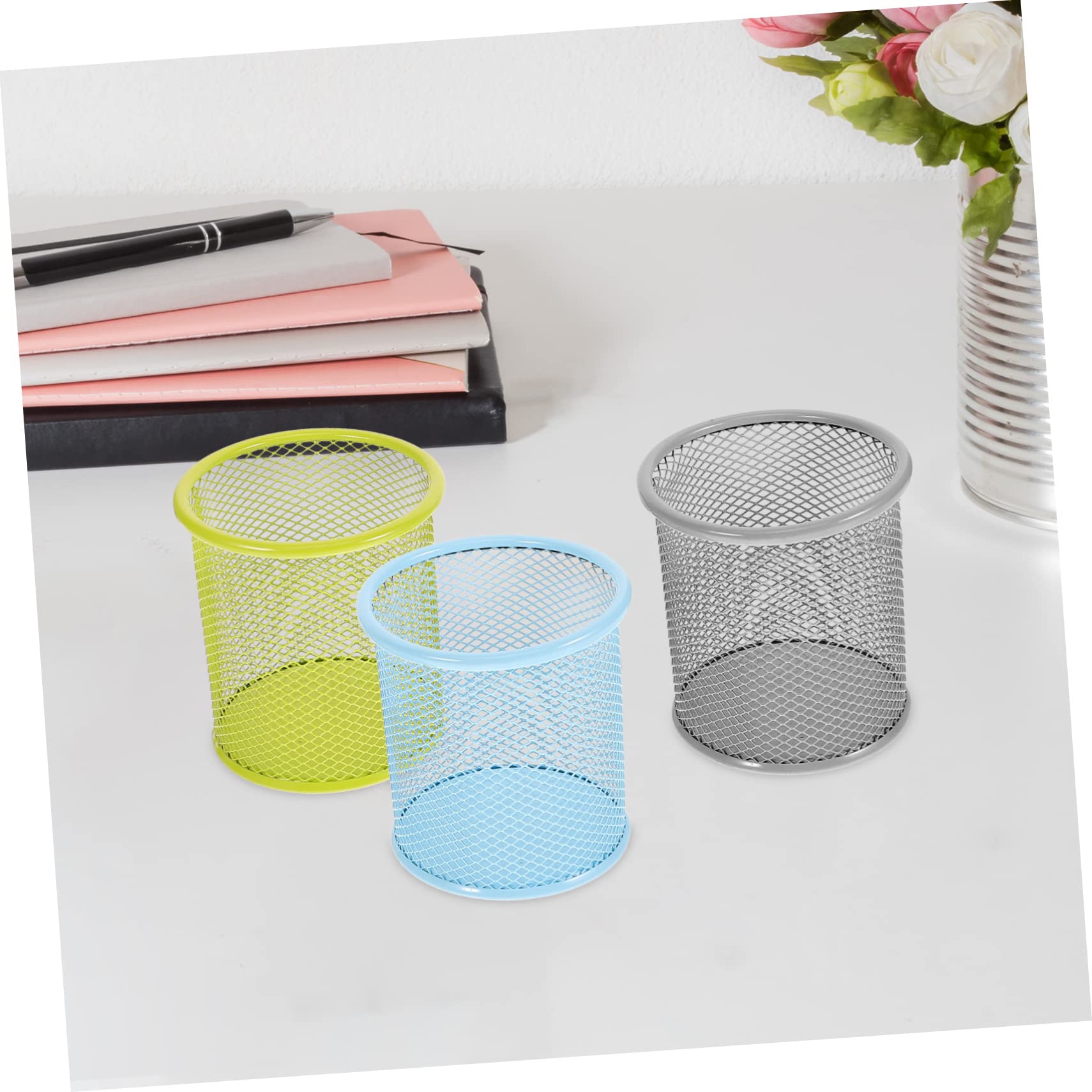 VILLCASE 6pezzi Portapenne Per Scrivania Organizer Versatile e Giallo Design e Decorativo
