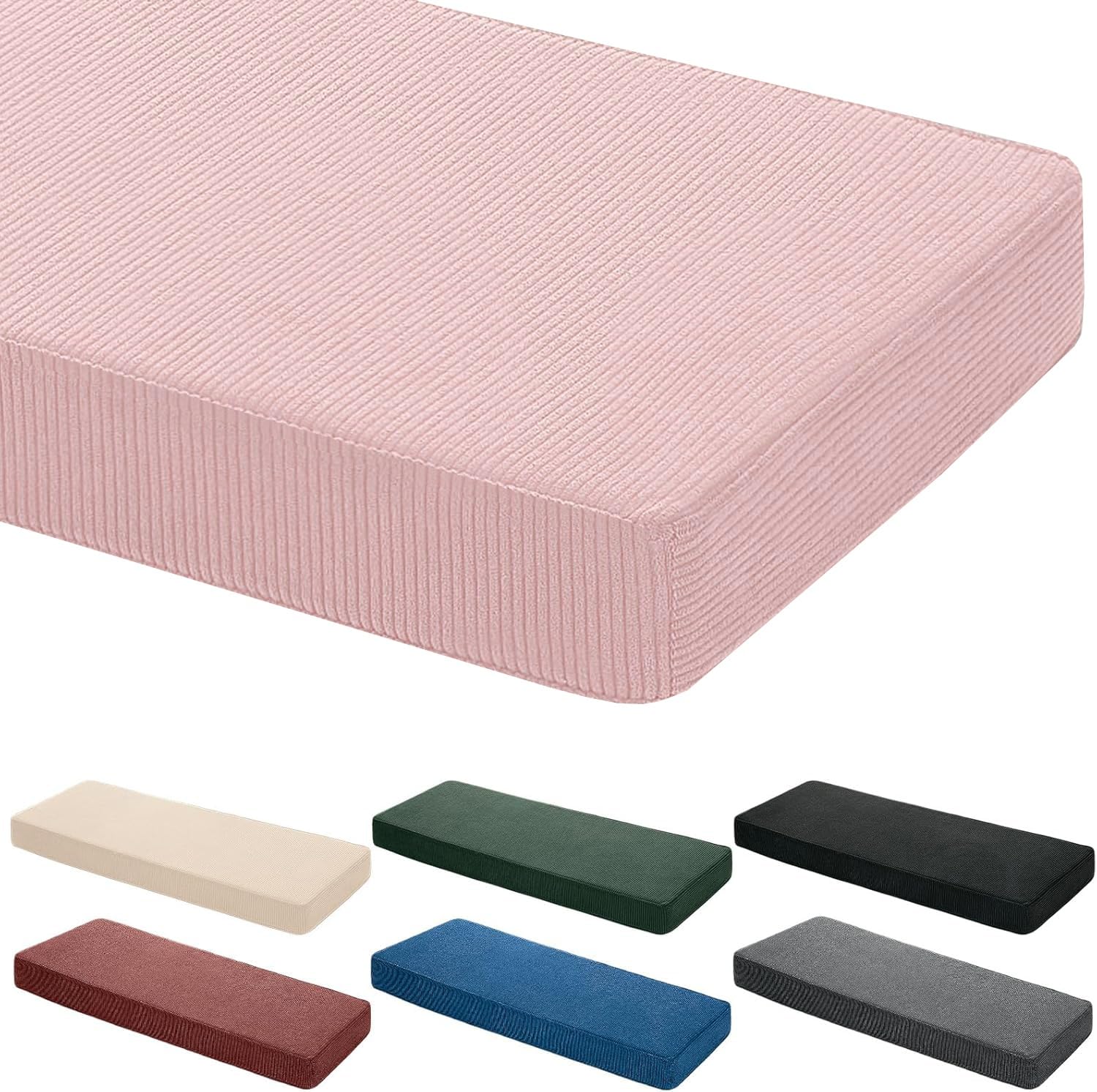 Coussin de banc pour extérieur et jardin rose 150 cm lavable pour des moments cocooning