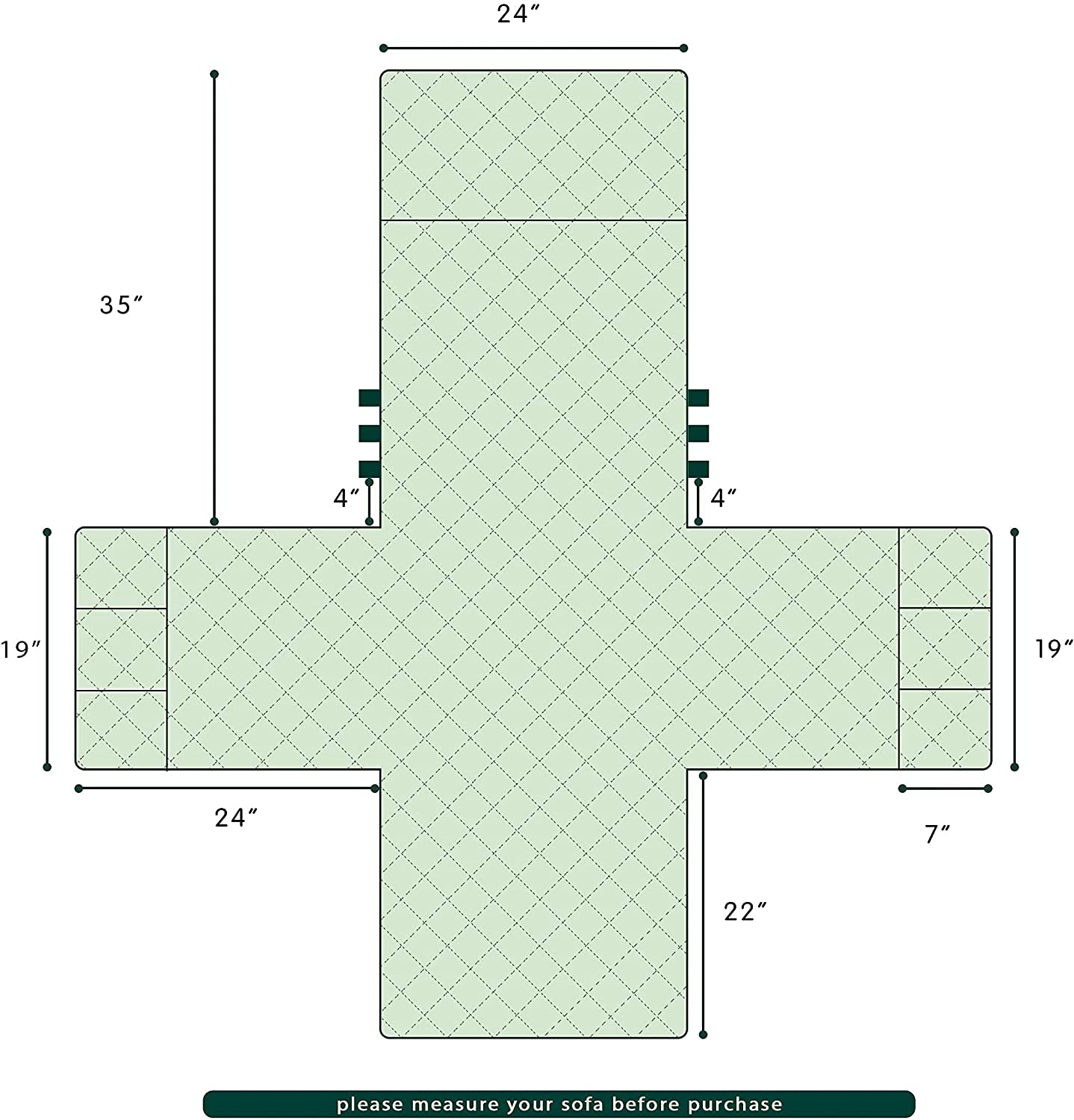 Funda reversible para silla de ala con correas elásticas, suave y duradera, lavable, ajuste universal, protector de silla para mascotas y niños