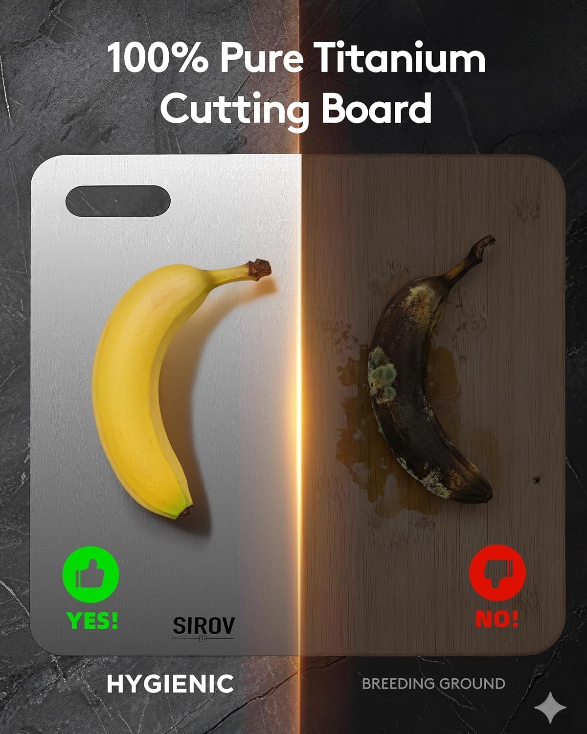 Titanium Cutting Board Set of 3, Premium Pure Titanium Chopping Boards for Kitchen, Non-Toxic & Dishwasher Safe for Meat, Fruit, and Vegetables (Set of 3)-Upgraded Version - Image 5