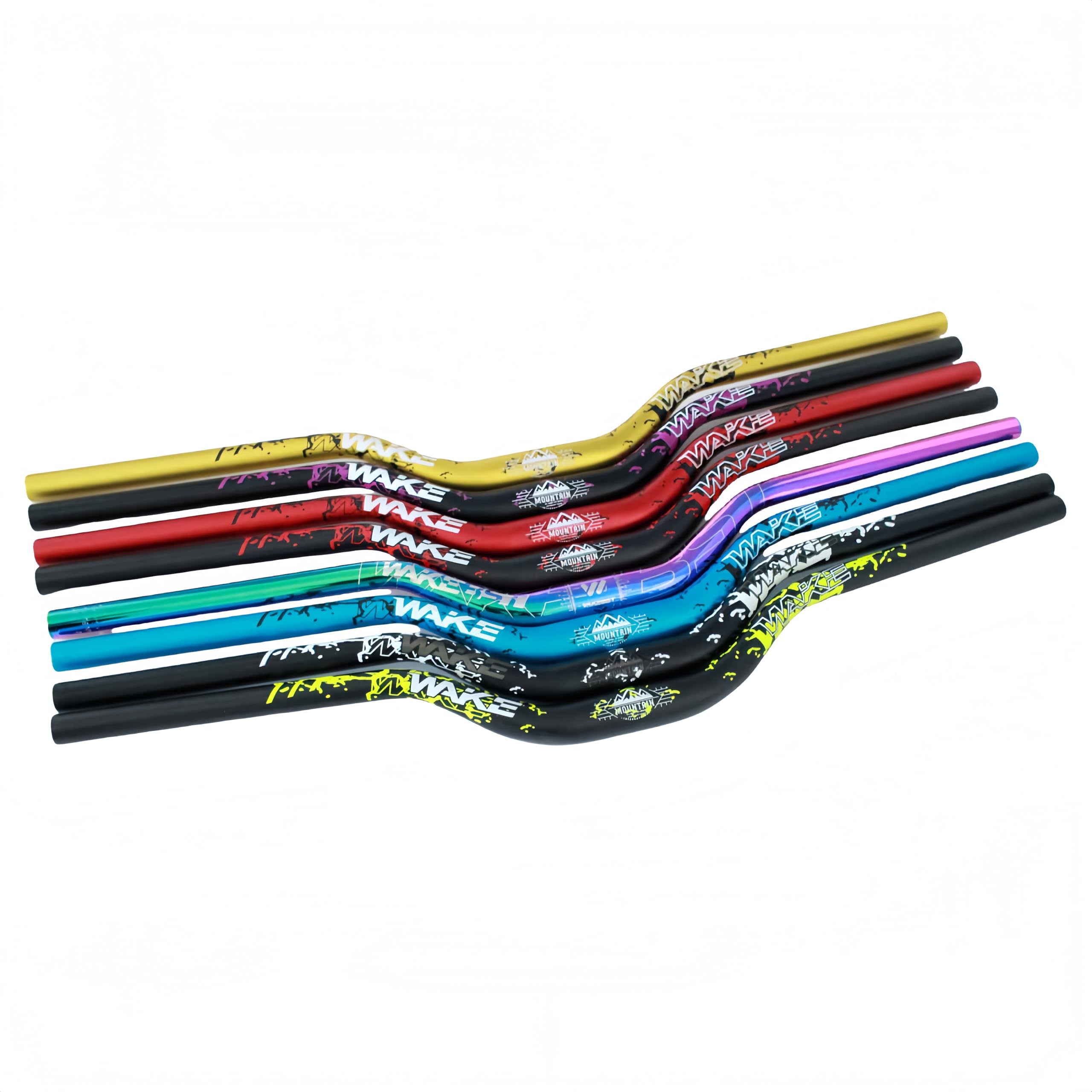 Trkimal φ31,8 mm carretera MTB bicicleta de montaña bicicleta extra larga 780 mm manillar 55 mm Riser Bar para descenso Ciclismo Carreras Off-Road MTB, BMX (azul)