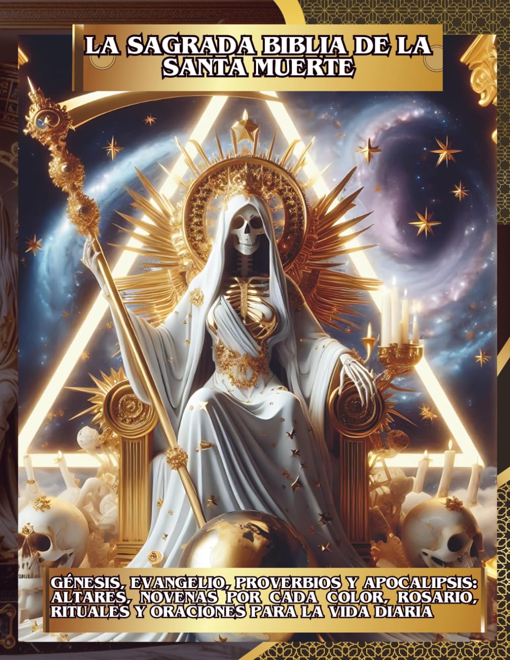 La Sagrada Biblia de la Santa Muerte Libro 1 de 2: Génesis, Evangelio, Proverbios y Apocalipsis: Altares, Novenas por Cada Color, Rosario, Rituales y Oraciones para la Vida Diaria