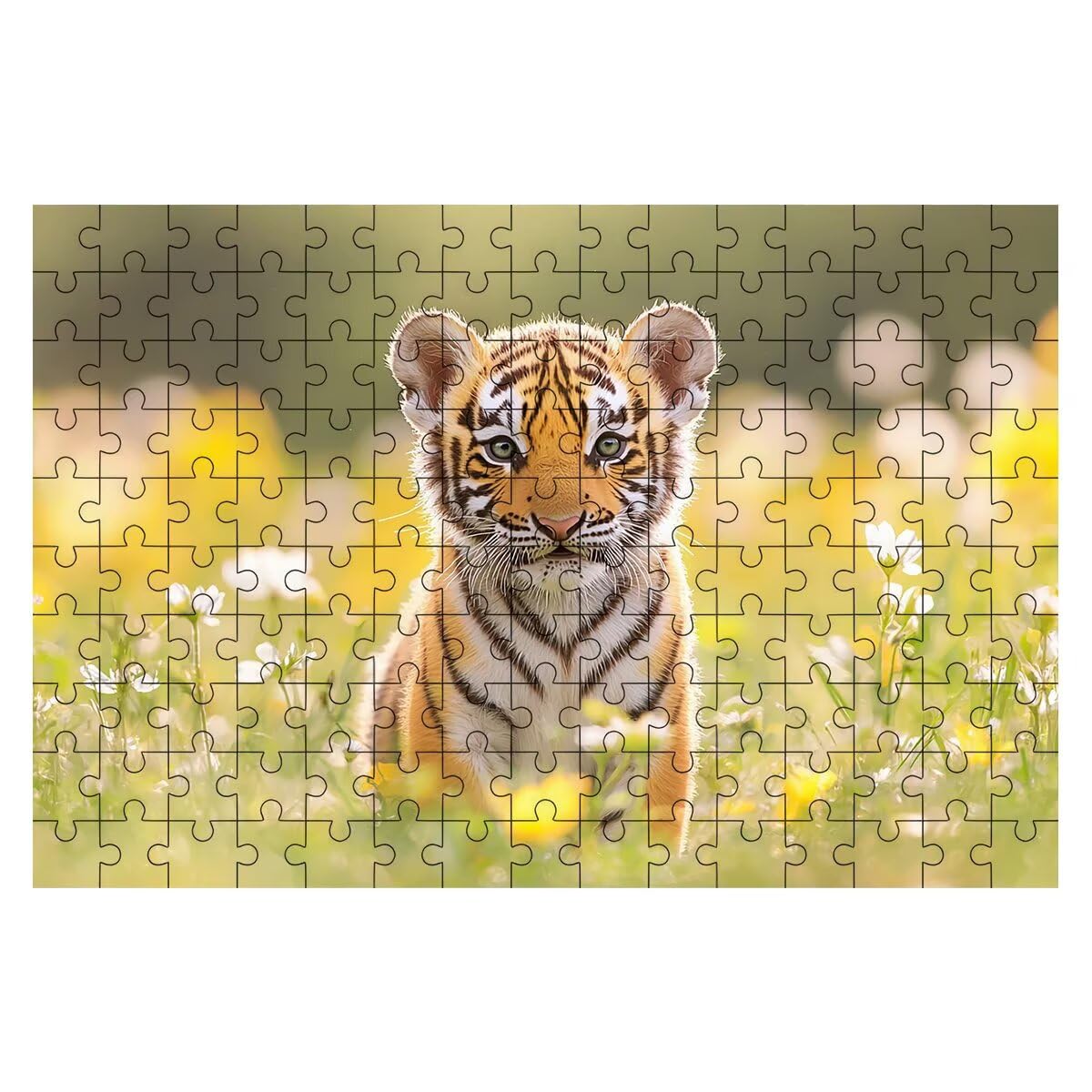 Puzzle 3000 elementów tygrys, puzzle kwiat dla dorosłych, klasyczne puzzle gry edukacyjne do aktywności rodzinnej, najwyższej jakości drewniane puzzle z pudełkiem na prezent dla mężczyzn prezent dla