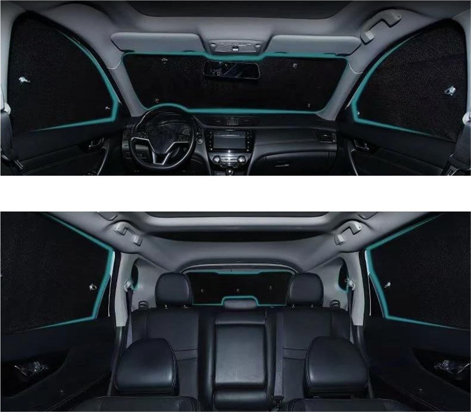 Para CR-V Para CRV Para MK3 2007 2008 2009 2010 2011 Viseras Parabrisas Parasoles Coche Cubierta Ventanas Laterales Protector solar lateral coche(Rear Windows)
