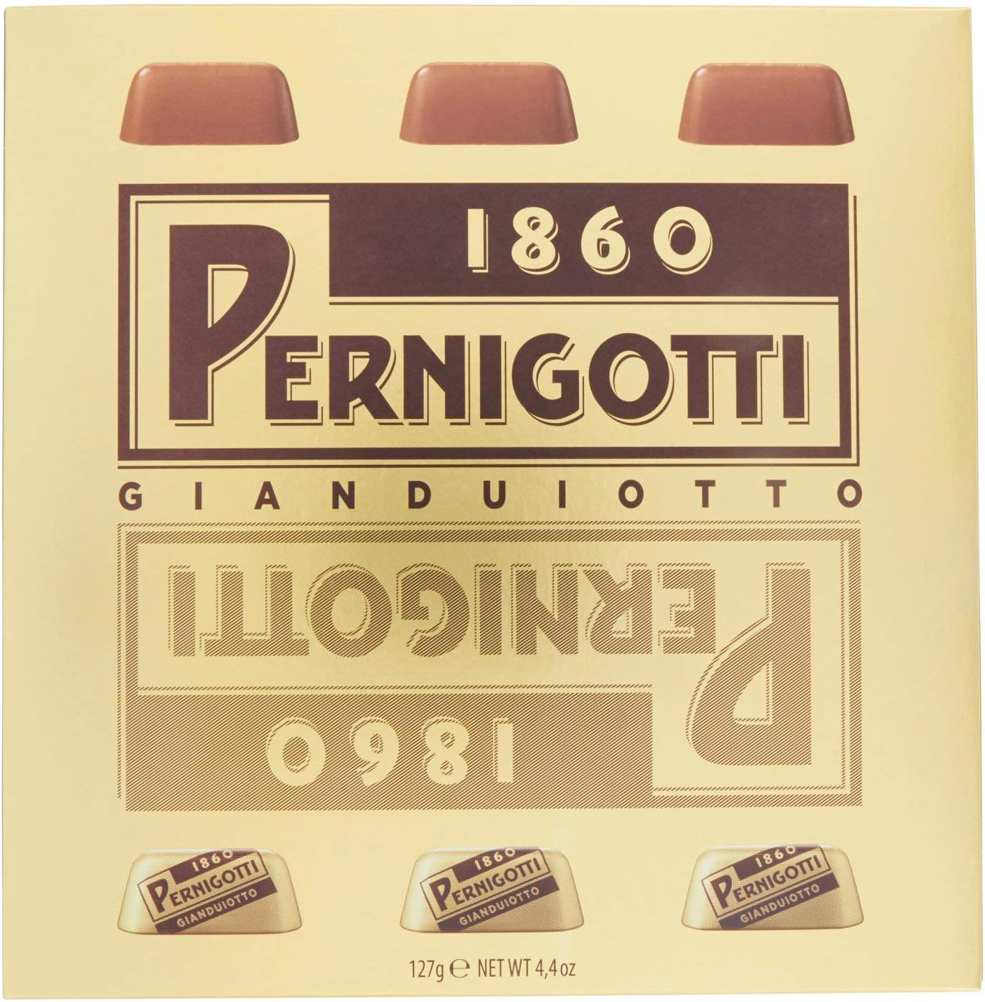 Pernigotti Gianduiotto Classic Pralines in Gift Box, 127 g