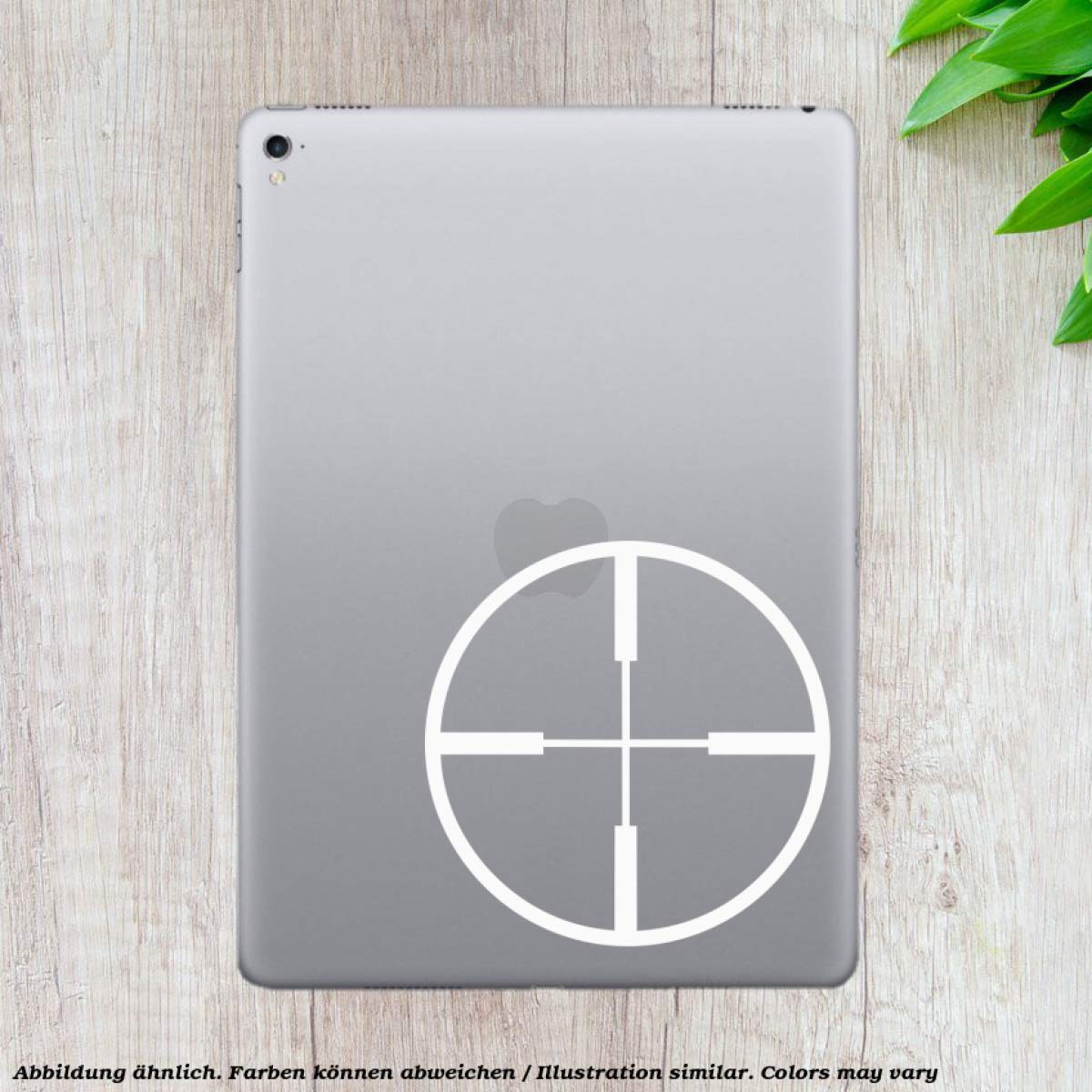 Decus Adesivo Per Target Con Croce Di Filo - Stile JDM, 10x10 Cm, Pellicola Oracal Resistente, Made In Germany - 5