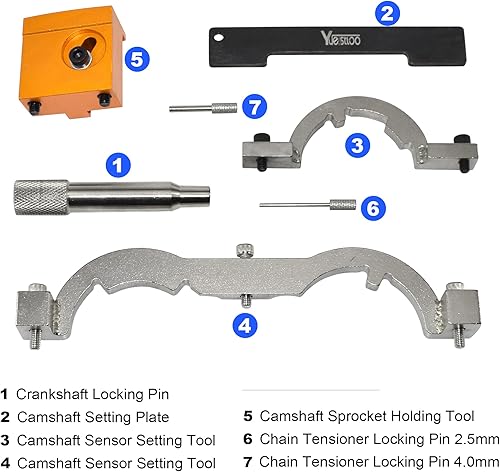 Vista 3 de Kit de herramientas de sincronización de motor turbo para Opel Chevy Chevrolet Aveo Cruze Orlando Adam Ampera Astra J Cascada 1.0 1.2 1.4 L, juego