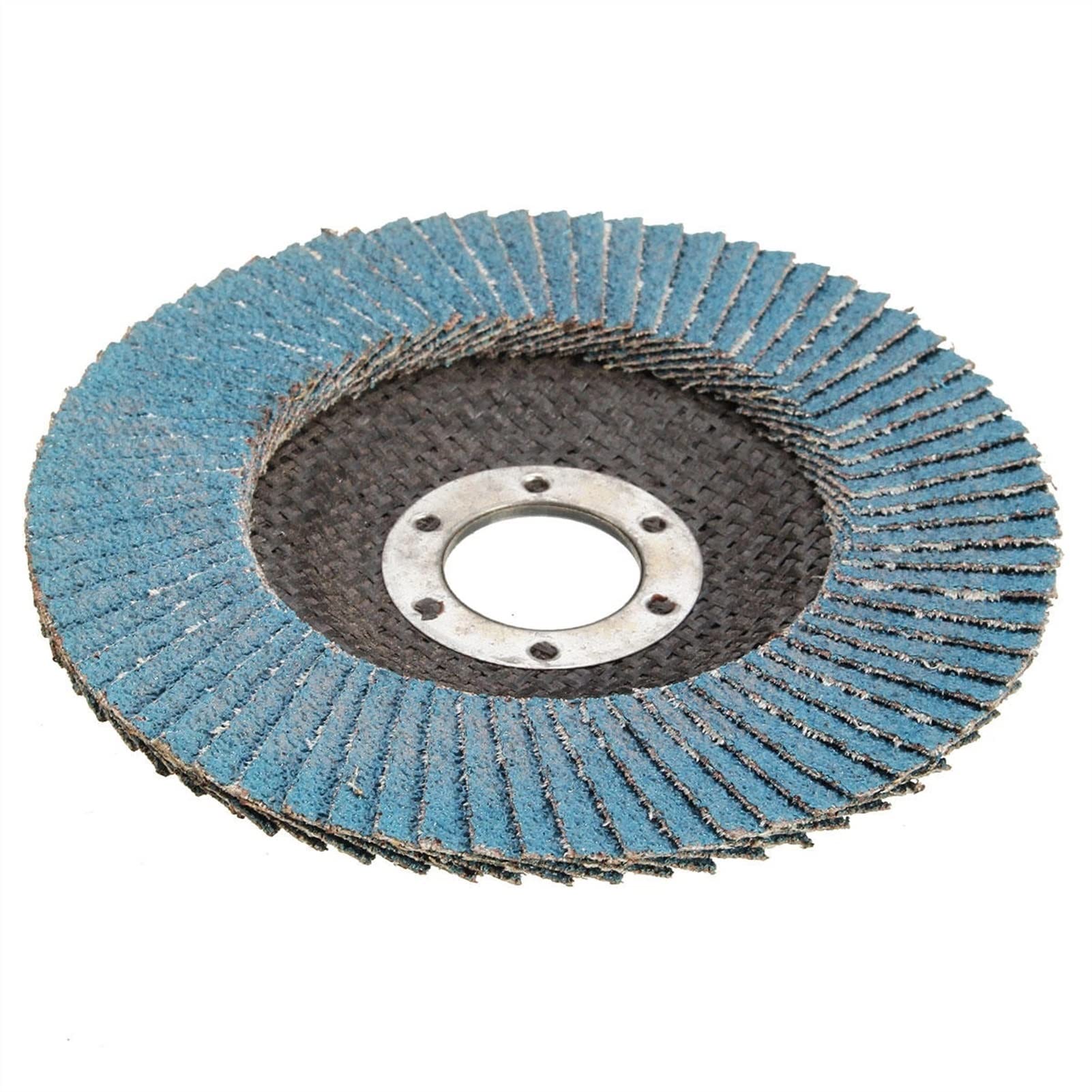 Disco de Lijado de Solapa de 115Mm, Rueda de Amoladora Angular de Grano 60, Rueda de Pulido para el Hogar, Bricolaje, 2 Uds.