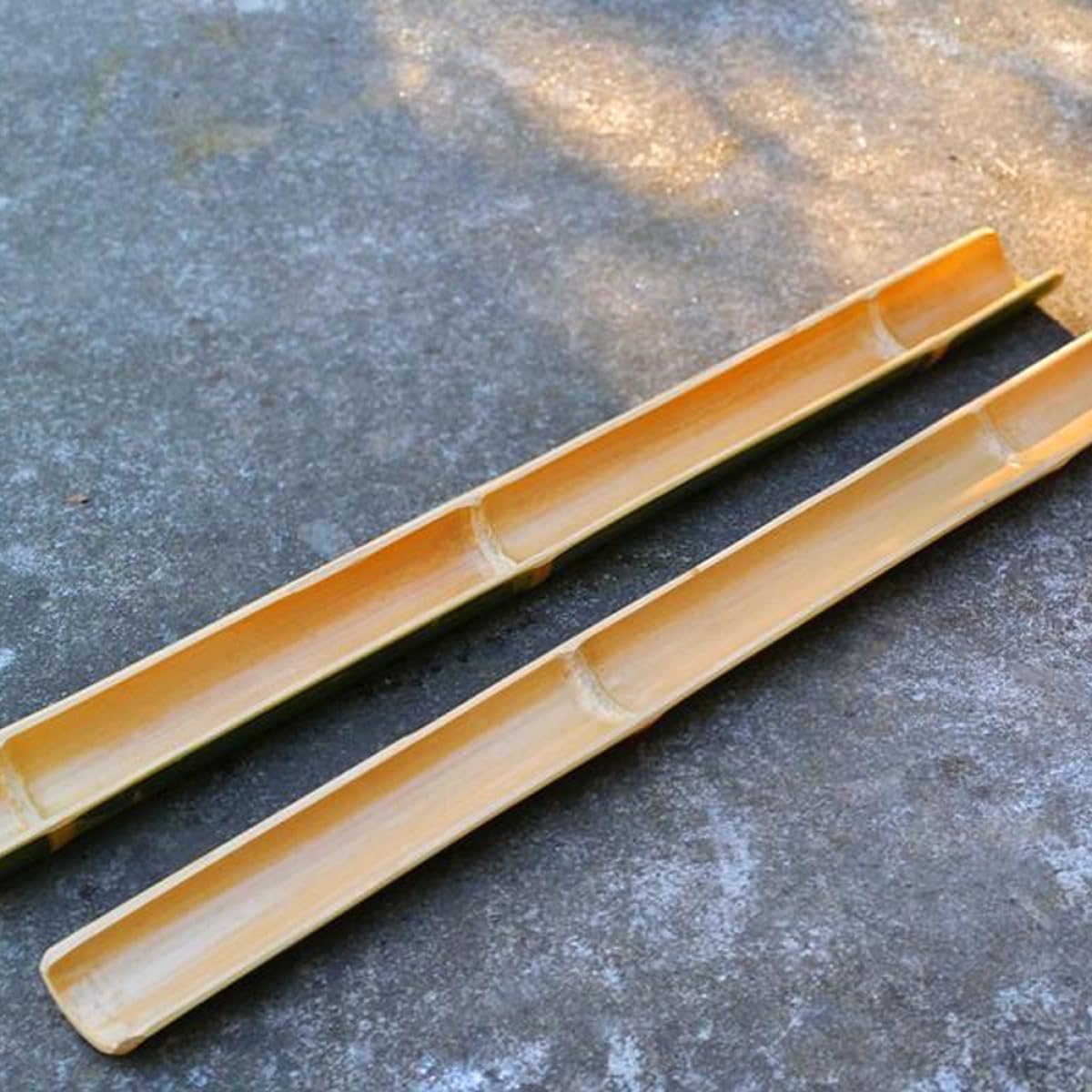 SOIMISS 2 pezzi Fontana in Bambù Piccola Decorazione Acquario e Giardino Fontanella d Acqua Creativa per Interni ed Esterni Canale d Acqua Multifunzionale per Serbatoio Pesci e Spazi