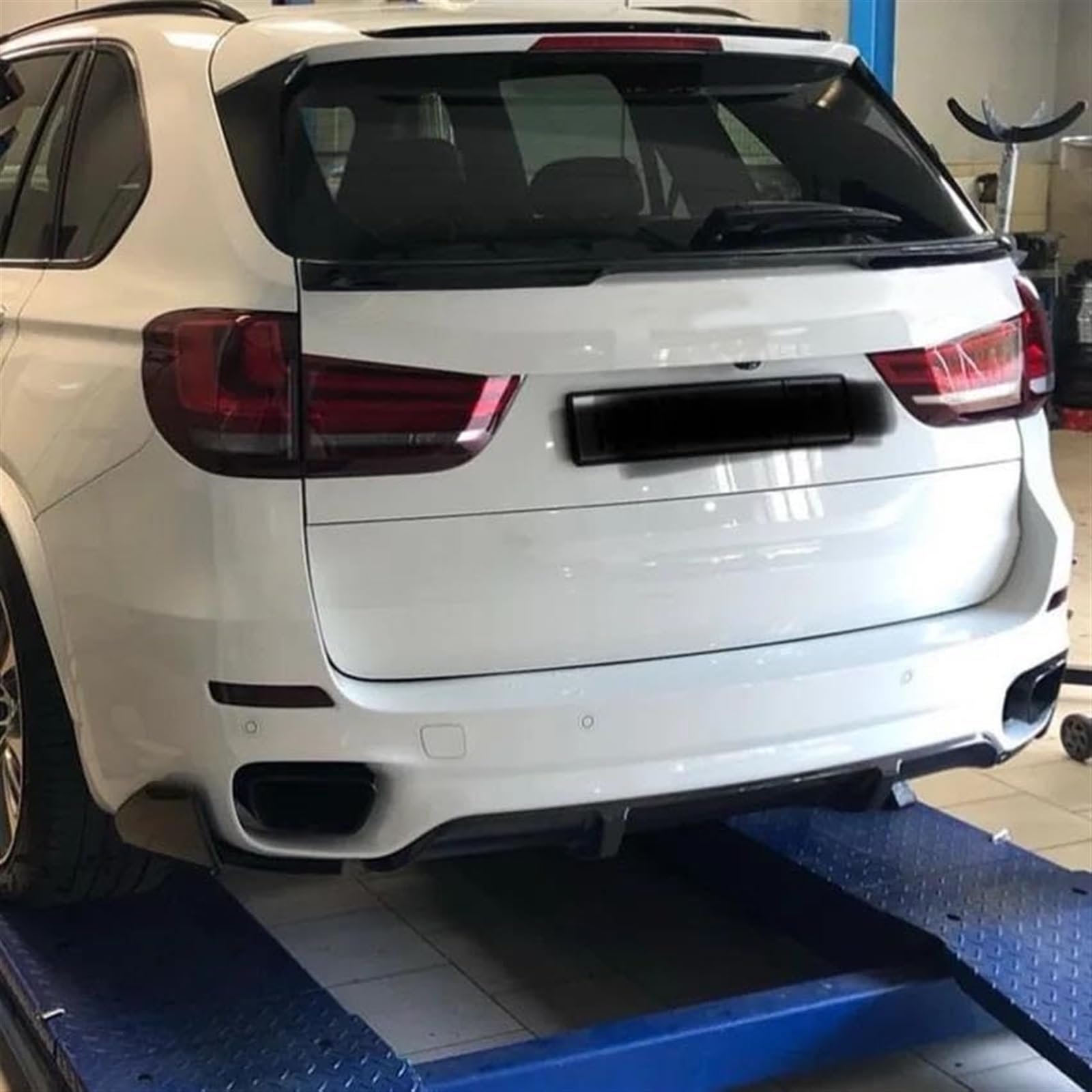Tylny zderzak dyfuzor spojler splitter protector tylny spoiler akcesoria samochodowe, dla, dla X5 F15 2014 2015 2016 2017 2018 Spojler tylny samochodu(Gloss black)