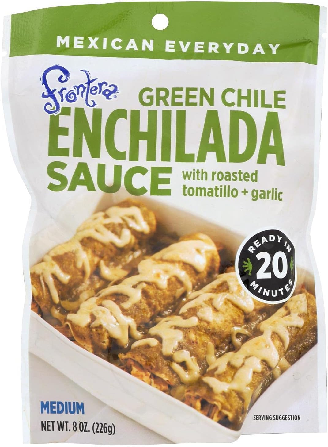 Hoiyen Frontera Foods Green Chile Enchilada Sauce - Green Chile - Case of 6-8 oz.6