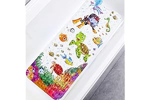 Baby Bath Mat for Tub for Kids 40 X 16 Inch Non Slip Cartoon