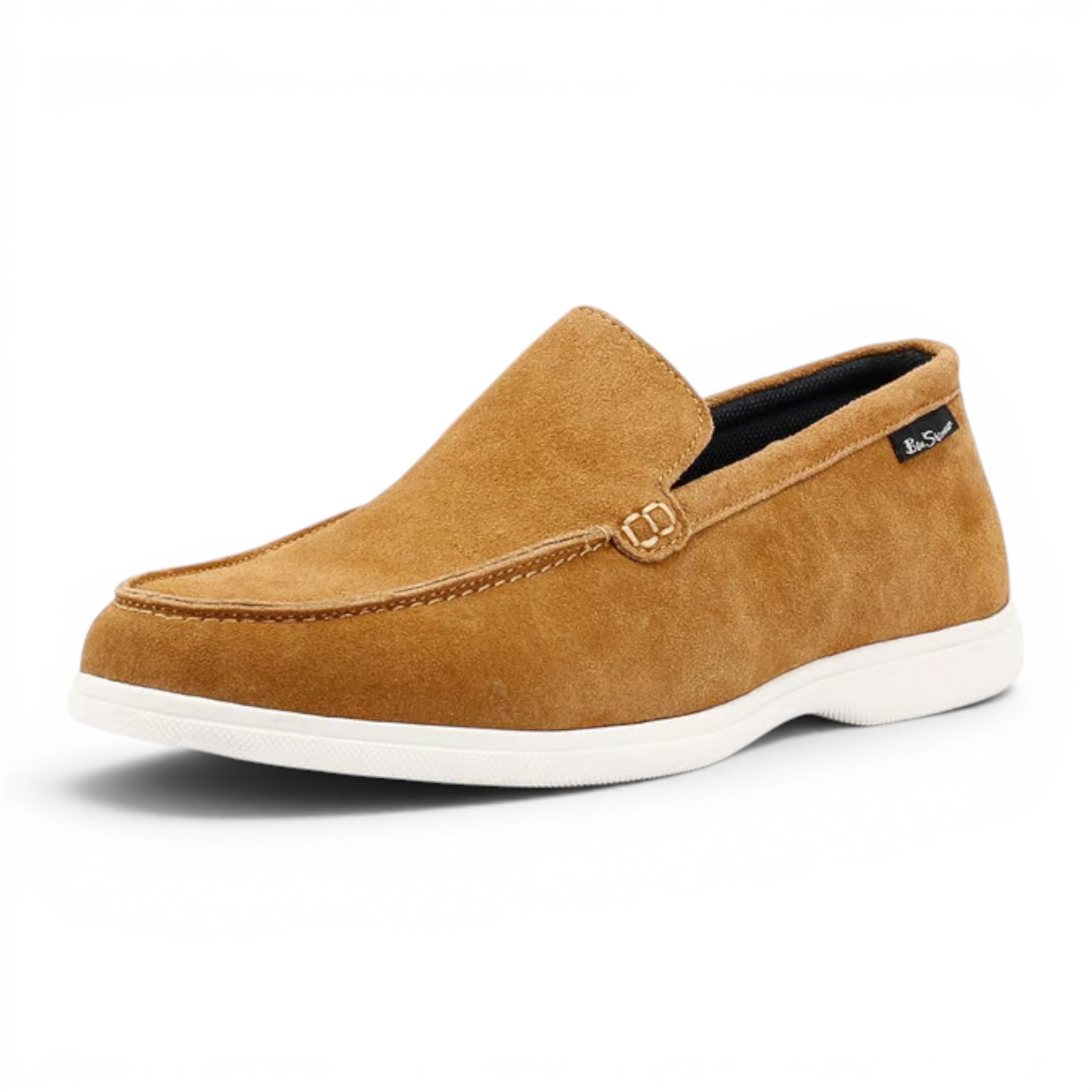 Zapatos Mocasines Informales y de Vestir de Ante marrón Claro para Hombre de Amarillo