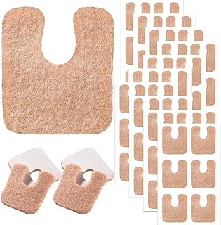 60 Pieces U Shaped Felt Callus Pads Metatarsal Pads Forefoot Foot Pads Pain Relief