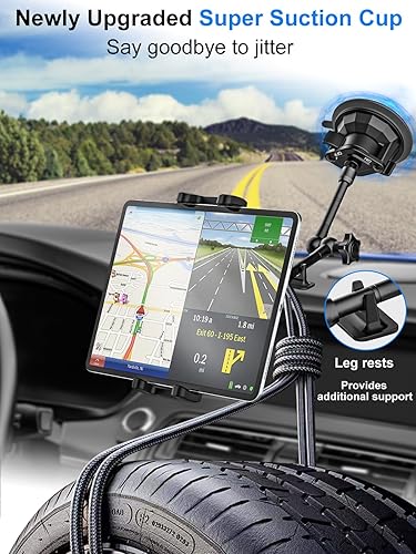 Miniatura 5 de Soporte para tablet para automóvil, soporte antivibraciones para techo corredizo para camioneta, automóvil, camioneta, camioneta, soporte de metal