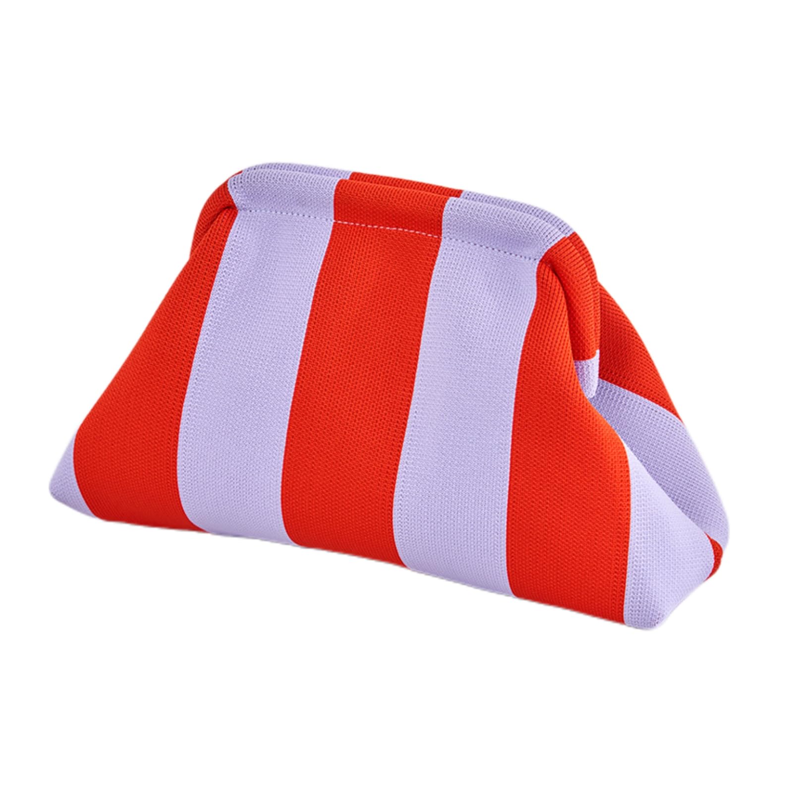 CXINLky Zomerse strandclutch voor dames, gebreid, gestreept, contrasterende kleur, kleine clutch, geweven tas voor zomerstranden, winkelen, reizen, wit/zwart, 31 x 13 x 17 cm