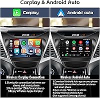 Vista 3 de SIXWIN 1G+32G Radio de Estéreo de Coche Android para Hyundai Elantra 2011 2012 2013 con Apple Carplay Inalámbrico Android Auto Bluetooth pantalla