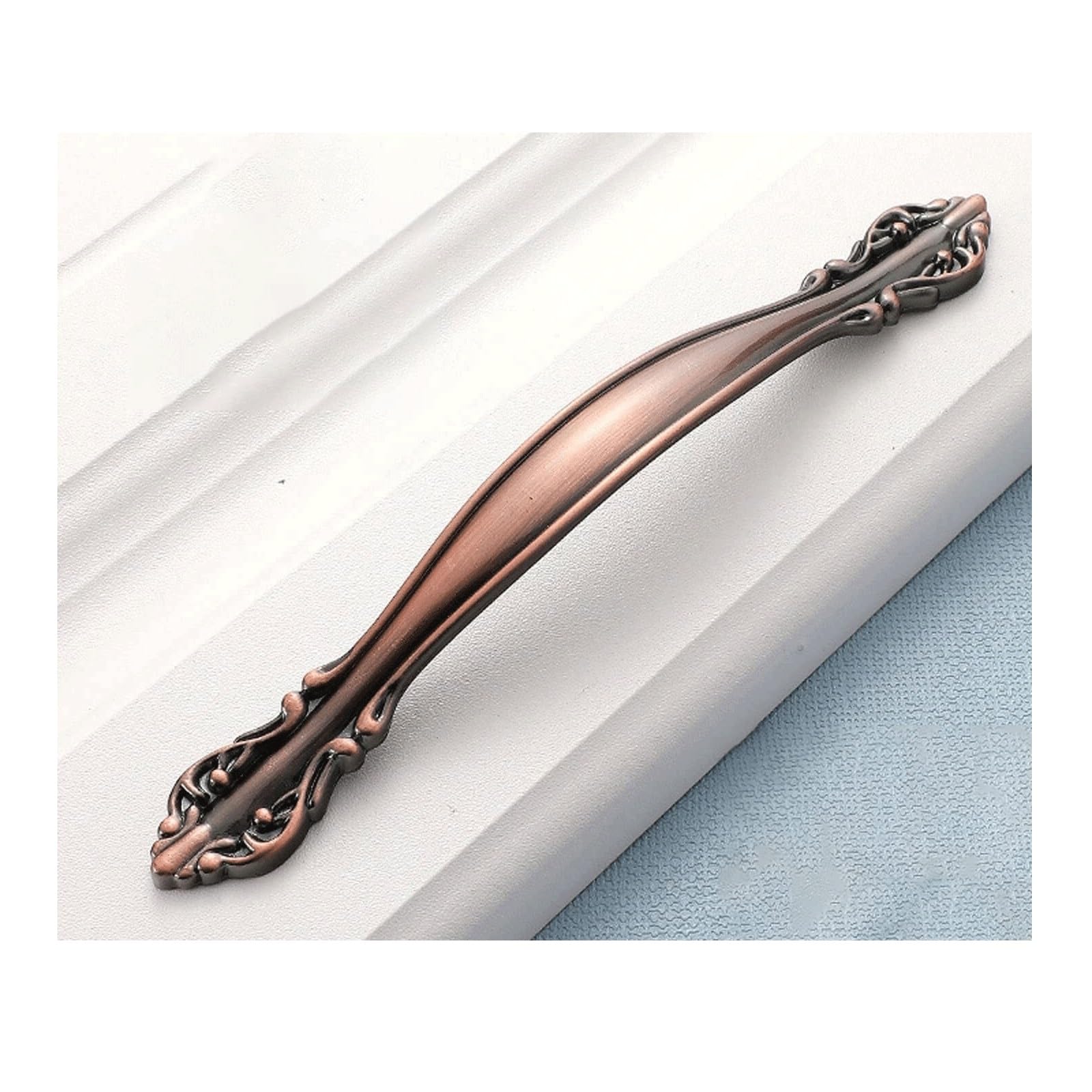 Lcanallyms Red Bronze Kitchen Cabinet Handles, 10 Pack Cabinet Pulls, Vintage Hardware Drawer Handles For Kitchen Cupboard Bathroom Door Dresser Drawers(,96 Mm)