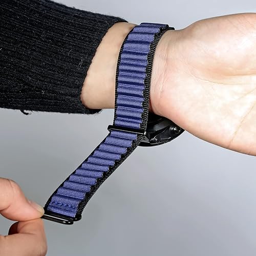 Miniatura 7 de Compatible con Garmin, correa deportiva de nailon tejido resistente con gancho en G para fnixForerunnerVivoactiveApproachMARQquatixD2 Series Correa