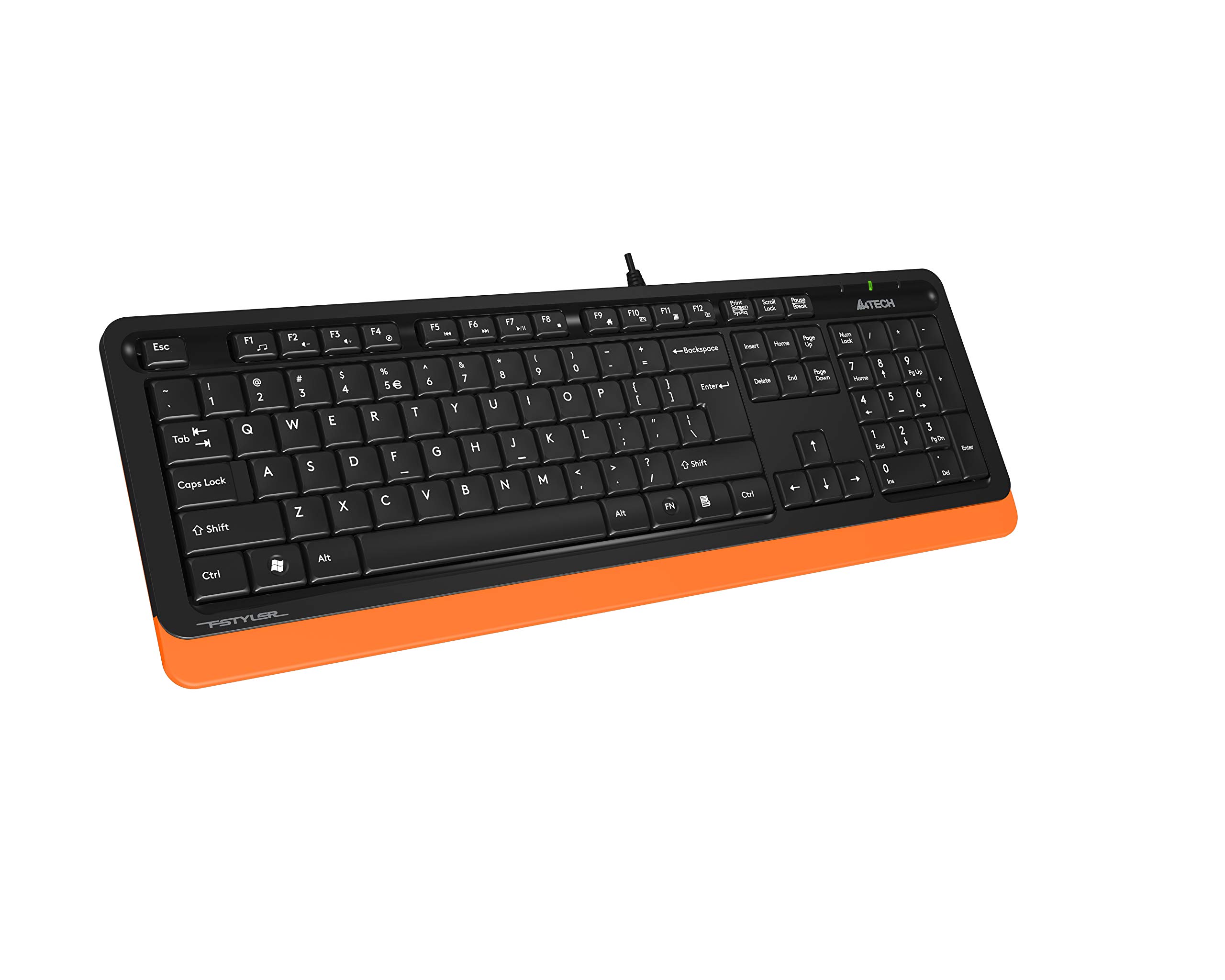 A4Tech FK10 Q USB Türkçe FN-MULTİMEDYA Siyah/Turuncu Klavye