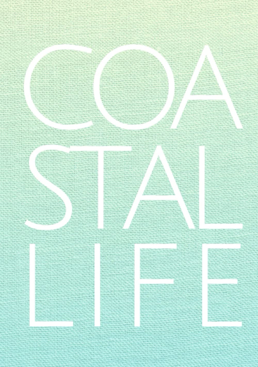 Coastal Life: Ombre Linen Decor Book for Coffee Table, Shelves and Ottoman | Visual Statement Piece for Interior Design and Home Staging