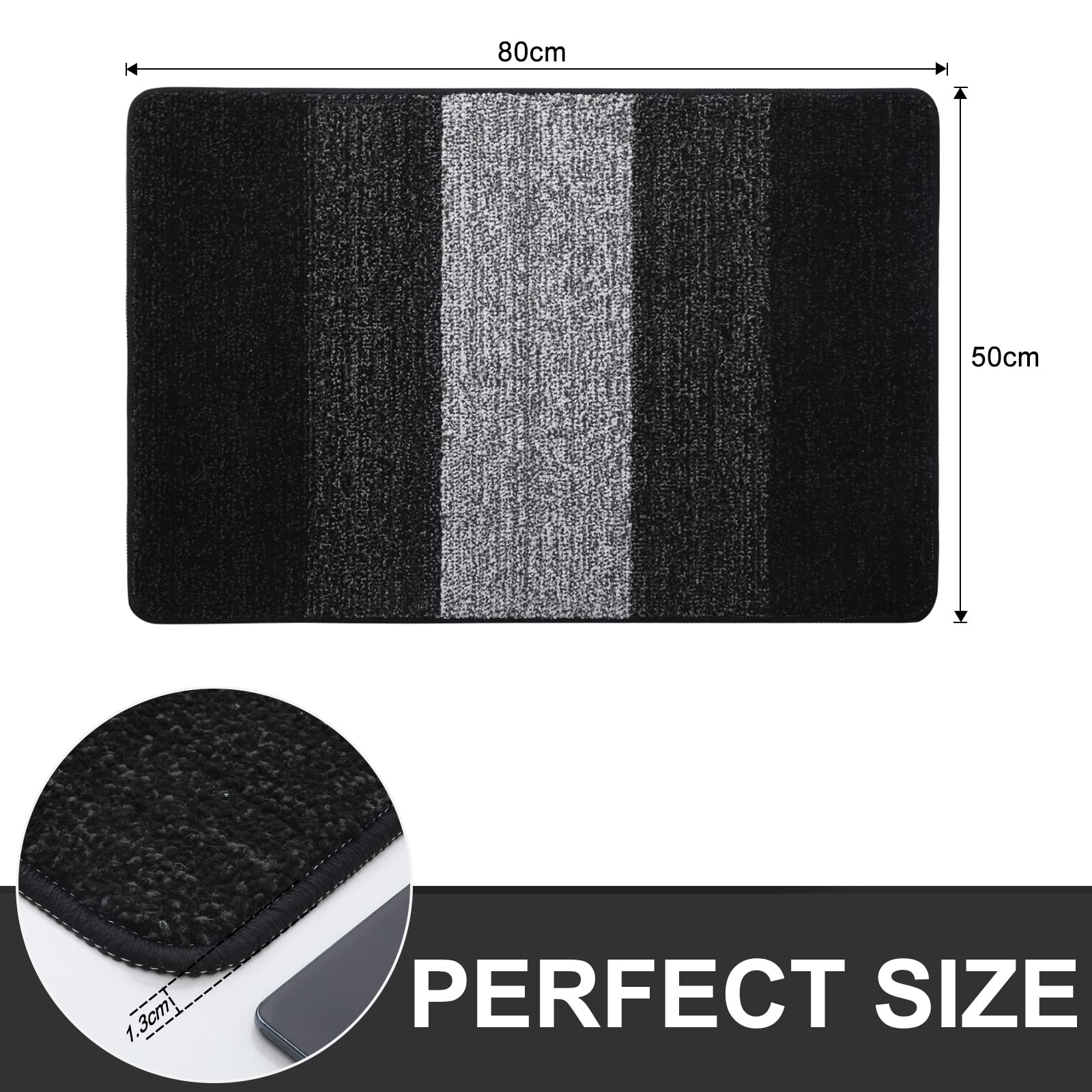 Tapete De Baño Absorbente Para Interiores Tapete Antideslizante Para Puerta Delantera Gnomo Para El Dia De San Valentin Color Negro Rojo A Cuadros