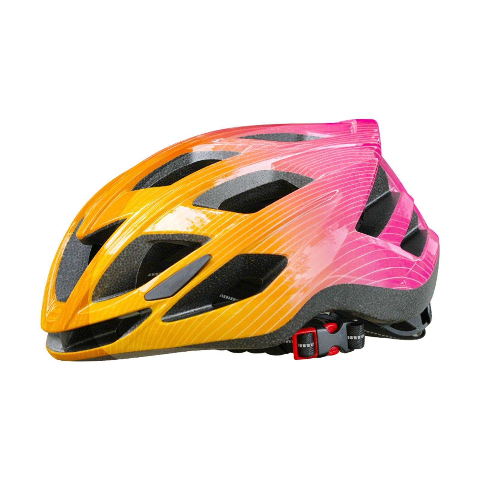QLoztyse Children's Helmet, Helmet, Portable Protection, Equipment for Skateboarding, Mountain Biking And Road, Pink Orange