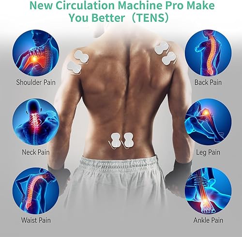 Miniatura 5 de Creliver Masajeador de pies para aliviar el dolor de neuropatía con 8 almohadillas TENS, elegible para FSA HSA, masajeador de pies EMS para