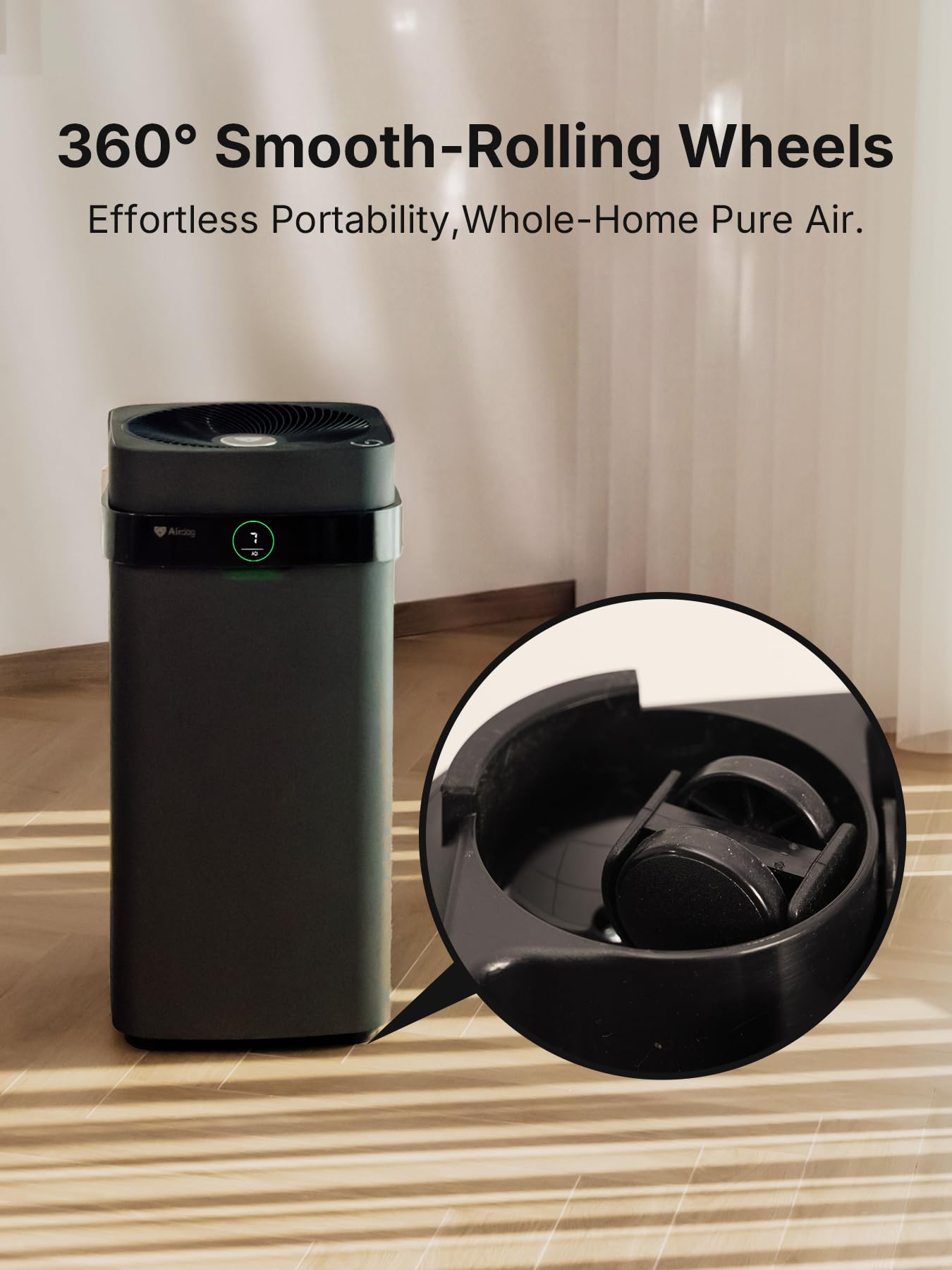 Airdog X5+ Air Purifier for Large Rooms up to 1600 Ft², Smart App
