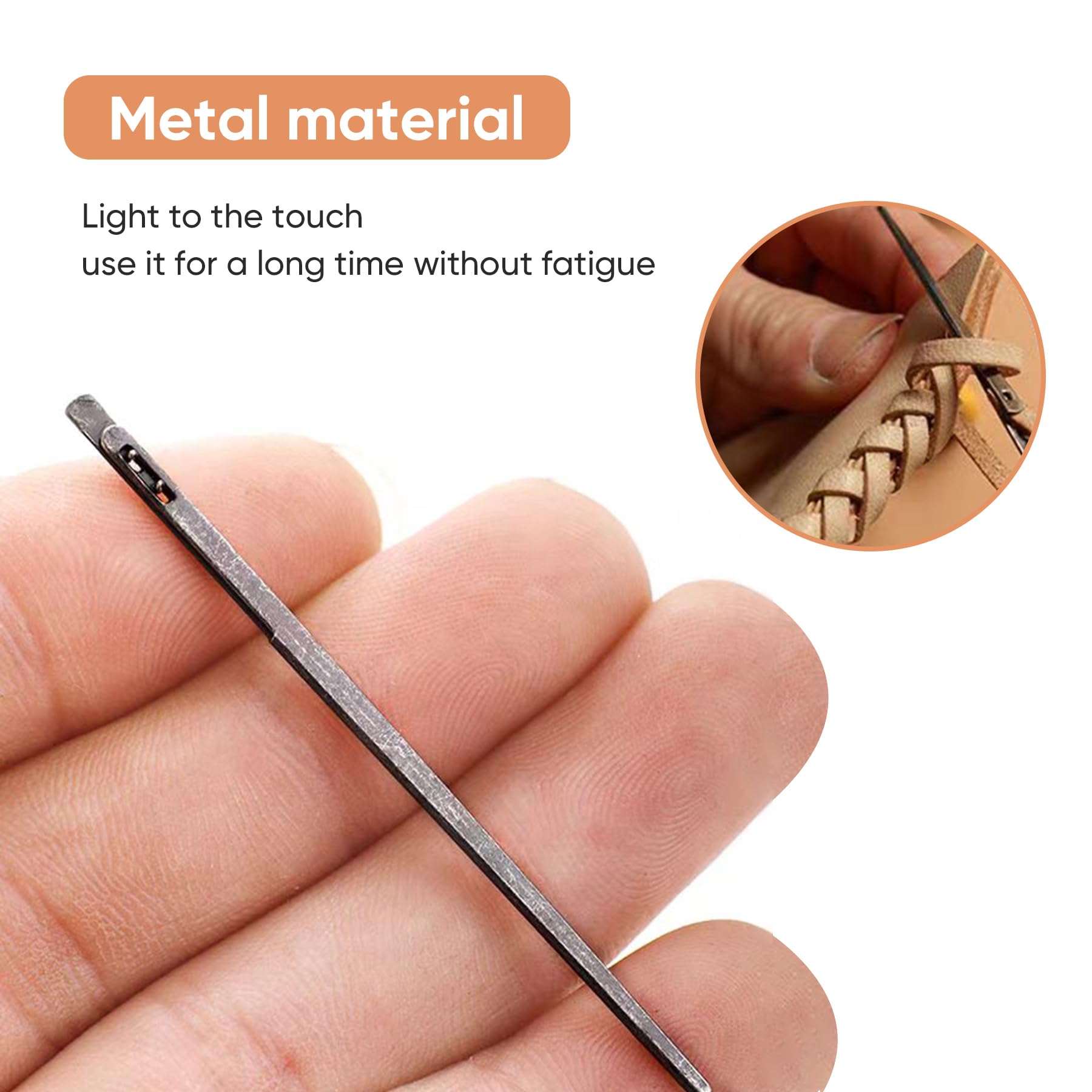 Amazon.com: ALLCLEAN 2Pcs Sewing Leather Needle Manual Lacing