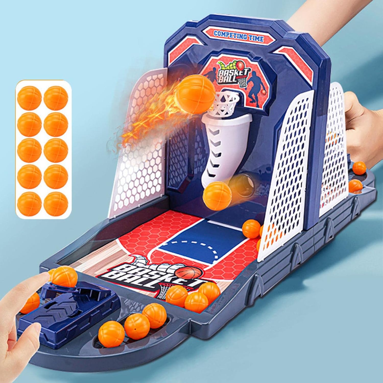 uaswguDFS Arcade Basketball Game 2Player Tabletop Finger