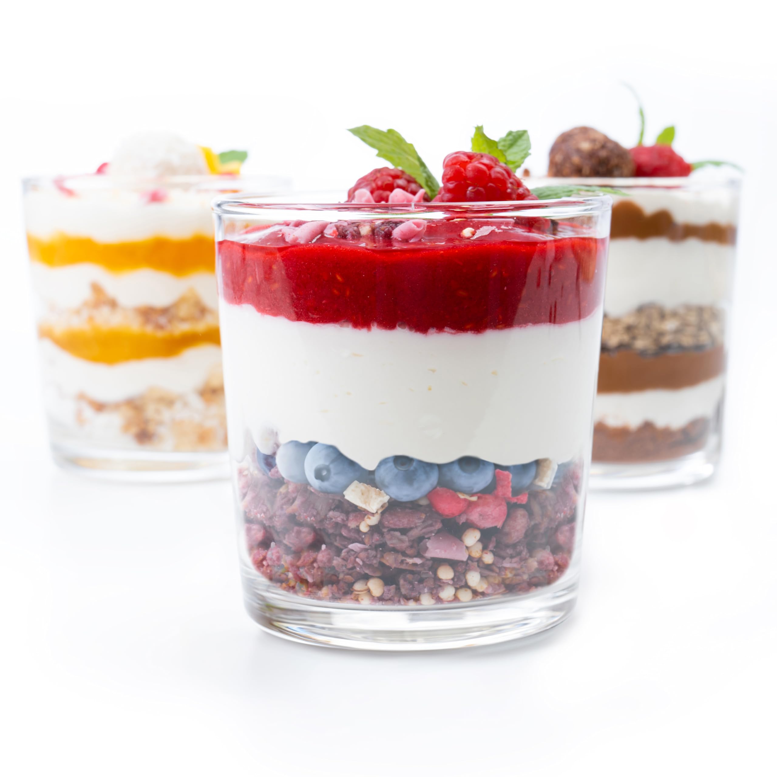 KONZEPT Set di Bicchieri da Dessert in Vetro da 300 ml, Ideali per Gelato o Yogurt