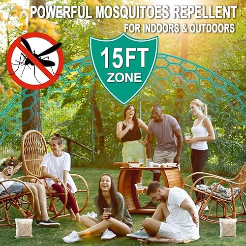 Miniatura 6 de ANEWNICE Repelente de mosquitos para patio, potente disuasorio de mosquitos en interiores, repelente de mosquitos natural para patio, repelente de