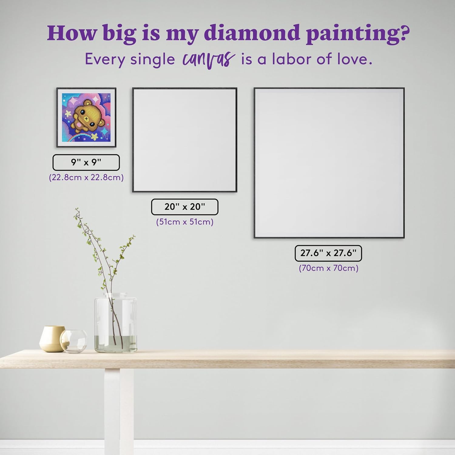 DIAMOND ART CLUB Rainbow Galaxy-Bear Diamond Art Kits for Adults image 4
