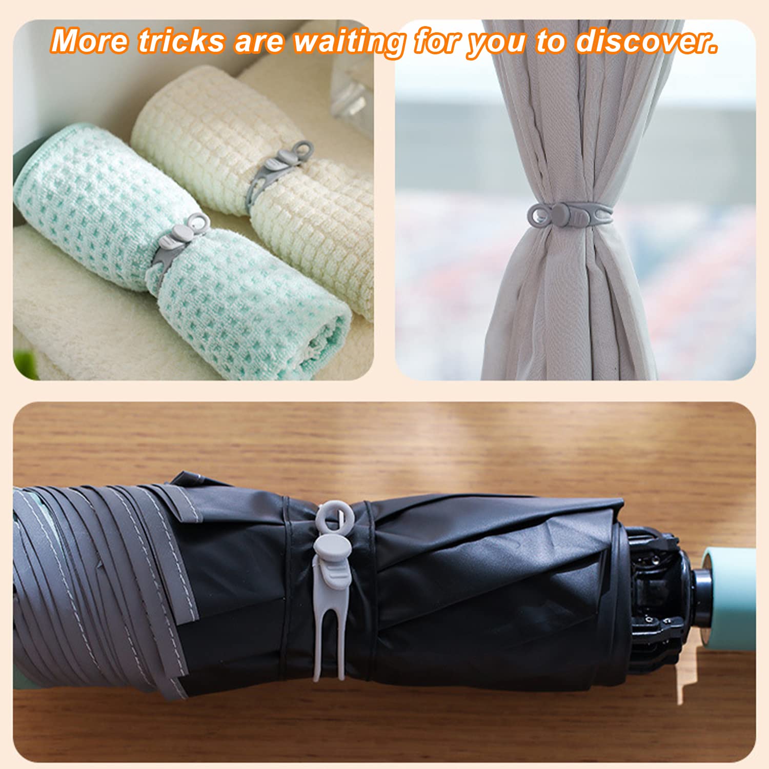 30 Pcs Attache Range Cable Bureau,6 Couleurs Organisateur De Attache